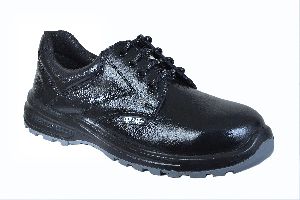 M1045 Geniune Leather Safety/Casual Shoes For Mens - Black Color