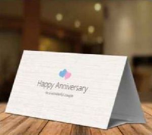 Anniversary Paper Table Tent Card