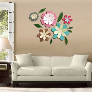 Paper Flowers Wall Art, Color : Multicolor