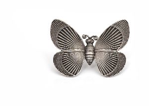 German Silver Butterfly Ring
