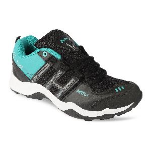 HRV SPORTS Men's Black and C. Green Running Shoes