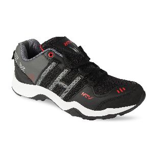 HRV SPORTS Men's Black & Grey Running Shoes