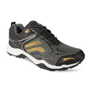 HRV SPORTS Men\'s D Grey & Golden Running Shoes