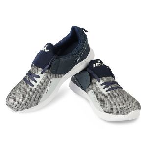 HRV SPORTS Mens Grey & Navy Blue Running Shoes