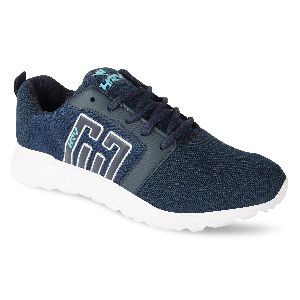 HRV SPORTS Men\'s Navy Blue & White Running Shoes