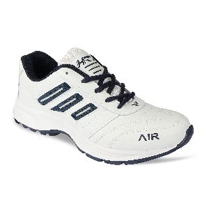 HRV SPORTS Men's White &amp; Navy Blue Running Shoes