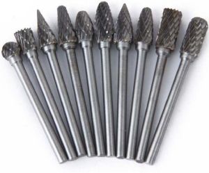 Coated Tungsten Carbide Rotary Burrs, For Finishing, Feature : Excellent Quality, High Strength