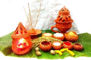 Utility Festive Gifts/ Terracotta Puja Samagri/ Innovative Gifts Idea/ Diwali Gifts