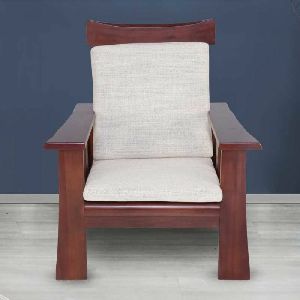 Rajtai Wooden Designing  Chair with Cushion Seat