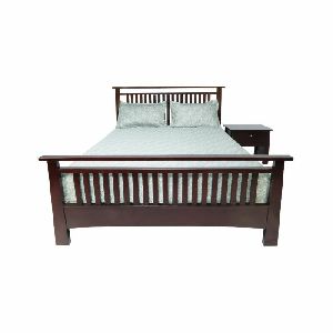 Rajtai Wooden Double Bed for Hotel / Restaurant