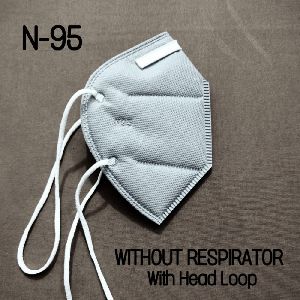 N-95 FACE MASK WITHOUT RESPIRATER WITH HEAD LOOP