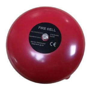 Manual red fire bell outdoor fire alarm bell 24vdc with back box
