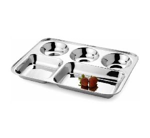 Stainless Steel Compartment Plates
