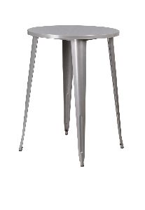 30-inch Round Metal Bar Height Table