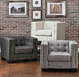 Hamilton Linen Button-Tufted Accent Chair Sofa