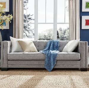 Hamilton Modern Linen Sofa with Button Tufting