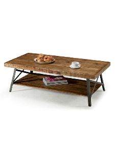 Rustic X Base Accent Table
