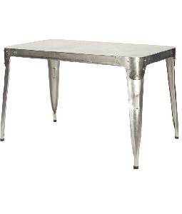 Weston Antiqued Silver Dining Table