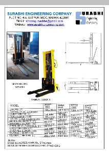 Manual  and  Semi electric stacker