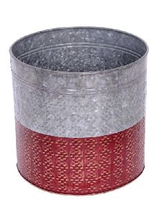 12 Inch Galvanized Metal Planter