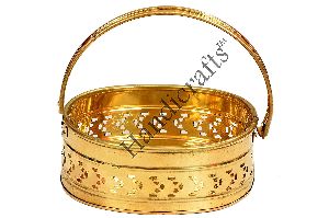 Brass Oval Shaped Puja Basket