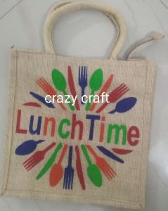 Jute Lunch Bag Decoration