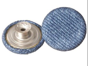 Fabric Covered Jeans Button