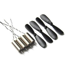 DC 3.7V 716 7x16mm Micro Core less Motor with Propeller High-Speed Mini Drones (4 Pieces Set)