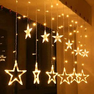 Home Delight LED Star String Light with 8 Mode for Home Decoration (Warm White -Yellow)