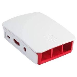 Pi Rpi3case-bg Raspberry Pi 3 Case, White and Red