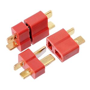 QP44 Deans Style XT Plug Nylon T Connector Male/Female Pair, 2 Pairs