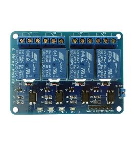 SHOPTRON 4-Channel Relay Control Board Module With Optocoupler, 4 Way Relay Module for Arduino