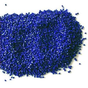Dark Blue Reprocessed Plastic Granules