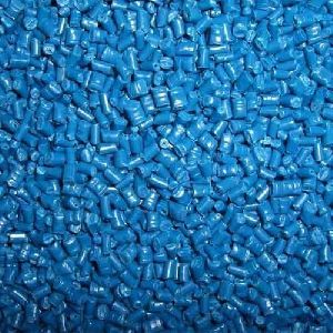 Light Blue Reprocessed Plastic Granules