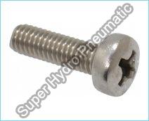 Carbon Steel Pan Head Screw, Color : Silver