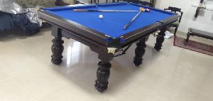 Premium Billiard Pool Table in Blue Cloth