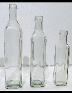 Square Oil Glass Bottle