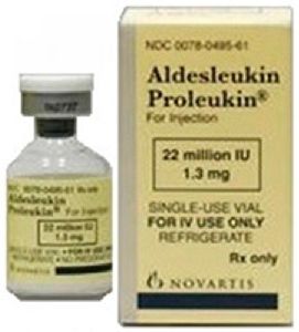 Aldesleukin (IL-2, Proleukin or interleukin 2)