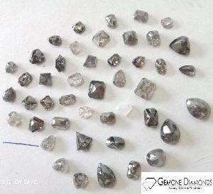 42Ct Fancy Shape Salt Pepper Diamonds