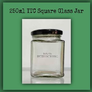 250ml ITC Square Glass Jar