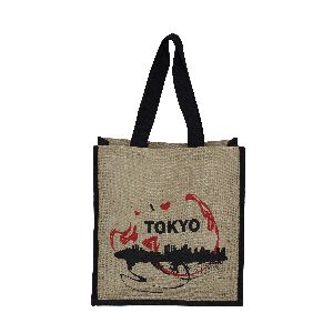 PP Laminated Jute Bag With Handle