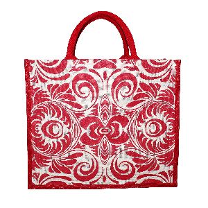 PP Laminated Jute Shopping Bag With Handle