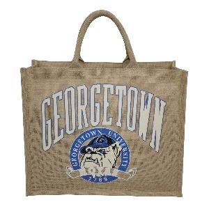 PP Laminated Jute Tote With Padded Rope Handle