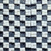 3D Black and White Mosaic Tiles