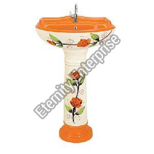 Ceramic Vitrosa Set Pedestal Wash Basin