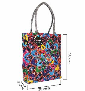 Canvas Tote Bag STB002- Flower Pattern