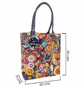 Canvas Tote Bag STB010- Paisley