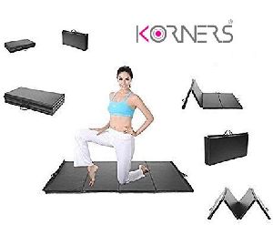 Korners Black Exercise Yoga Mat