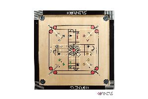 Korners Round Pocket Carrom with Ludo Board (26 Inches)