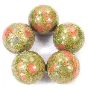 Unakite Crystal Sphere